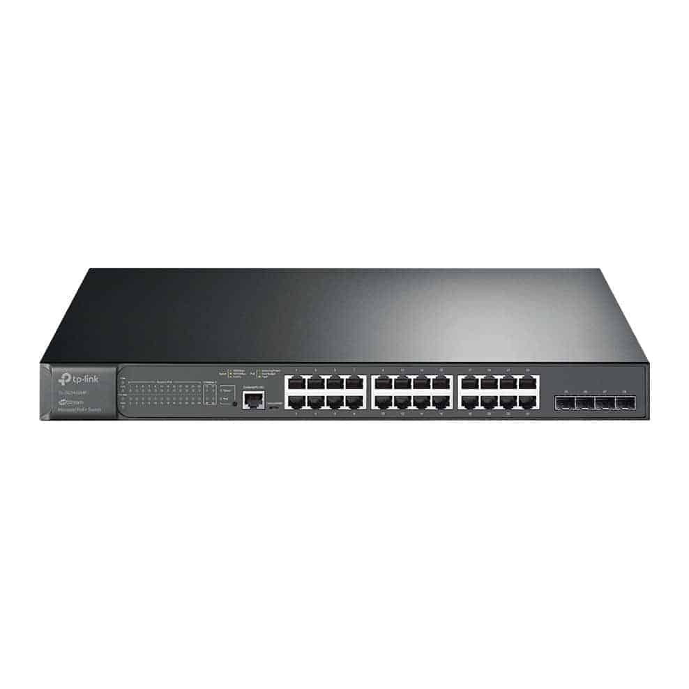 TP-LINK JetStream 28-Port Gigabit L2 Managed Switch with 24-Port PoE+